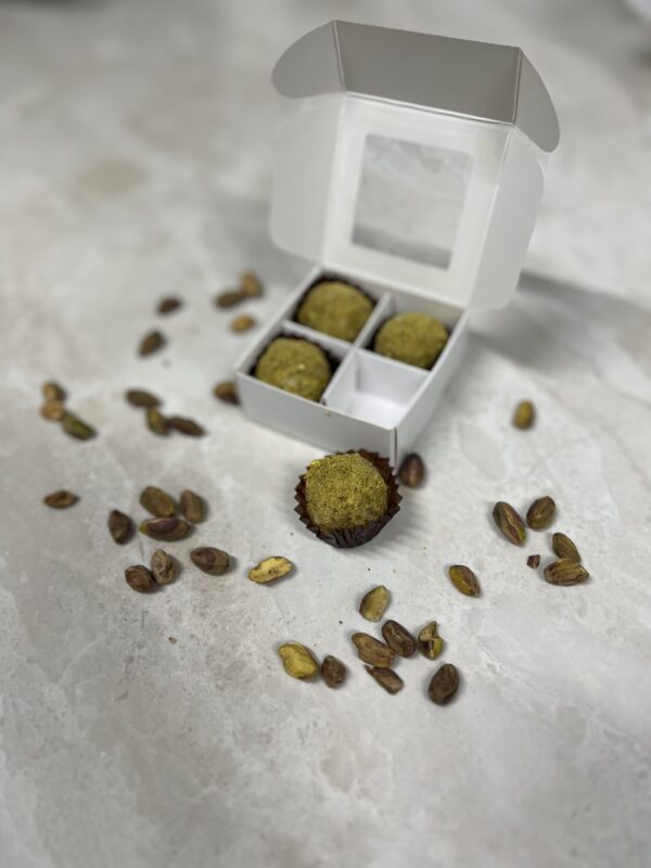 Pisztáciás Marcipán trüffel golyó