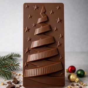 Karácsonyfás tábla csoki